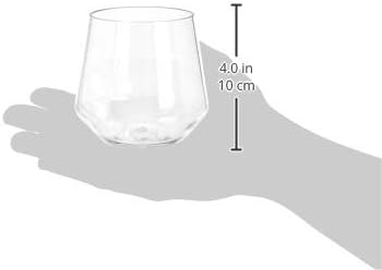 Amazon Basics Tritan Glasses, Dishwasher Safe, BPA-Free Plastic, Stemless Wine - Image 4