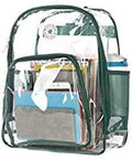 K-Cliffs Large Transparent Backpack Clear Heavy Duty School Bag Durable Student by K-Cliffs