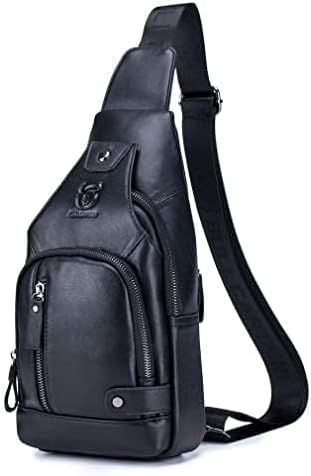 Hebetag Leather Sling Bag Casual Daypack - Image 2