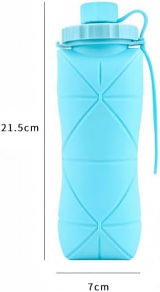 Silicone Folding Travel Cup, 600ml/20oz, Portable Collapsible Drinking Mug - Image 2