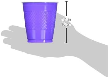 Premium New Purple Plastic Cups - 12 oz - Bold - Image 2