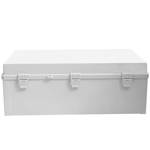 Large Electrical Junction Boxes Hinged Outdoor ABS Plastic Buckle Deep Wall - Image 7