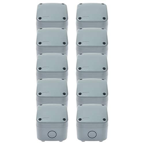 NineLeaf 10PK Project Box ABS Plastic Electrical Boxes, 3 1/4" x 2 3/4" x 2 1/4" by NineLeaf