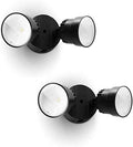 LUTEC 2 Packs P6221B 2000 Lumen 18 Watt 28 LED Dual-Head Flood Light Outdoor by LUTEC