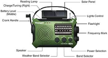 Kaito KA500GRN 5-Way Powered Emergency AM/FM/SW Weather Alert Radio - Image 5