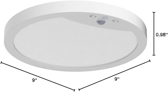 Hard-Wired Motion Sensor Ceiling Lights, 9in 20W Flush Mount Motion LED Ceiling - Image 9