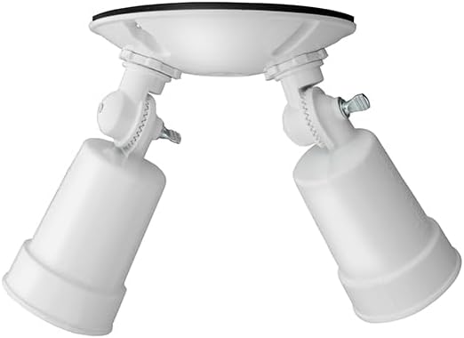 Lithonia Lighting Outdoor Flood Light Fixture, Adjustable Twin Par Flood Light - Image 9