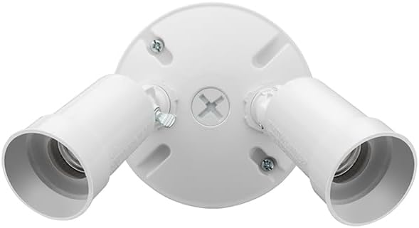 Lithonia Lighting Outdoor Flood Light Fixture, Adjustable Twin Par Flood Light - Image 5