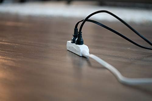 Woods SlimLine Indoor Flat Extension Cord, 8 Ft, 16 Gauge Right Angle Plug - Image 7