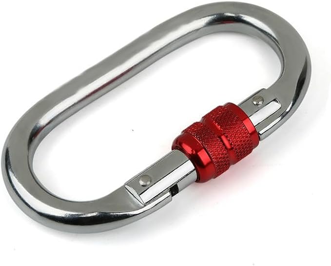 Heavy Duty Locking Climbing Carabiner Clip CE Rated 25 kN 5600 LB Rugged - Image 6