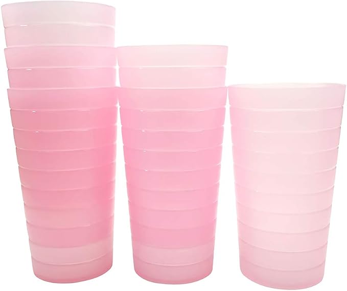 KX-WARE Mixed Drinkware 22-ounce Plastic Tumblers/Drinking Glasses/Party by KX-WARE