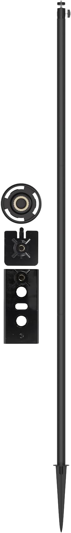 Adjustable Security Camera Ground Stake Mount 16"-48" Height, 360° Swivel by Augstci