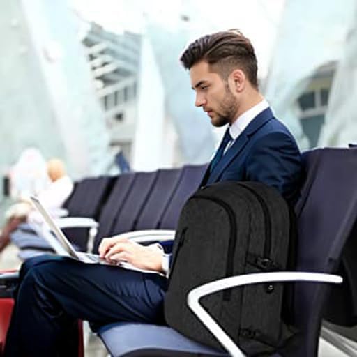 Mancro Laptop Backpack for Travel 17.3 in Anti-Theft Business Backpack Large - Image 7
