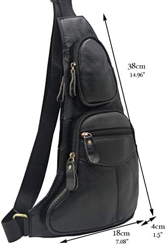 Leather Sling Bag Crossbody Backpack - Image 6