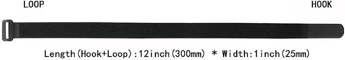 20 Pack Reusable Fastening Cable Ties and Cable Straps, Adjustable - Image 3