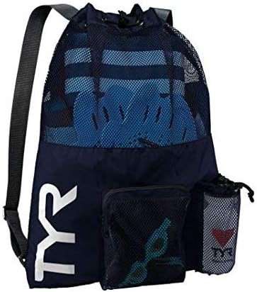 TYR Big Mesh Mummy Backpack for Swim, Gym and Workout Gear, 40-Liter Capacity - Image 2
