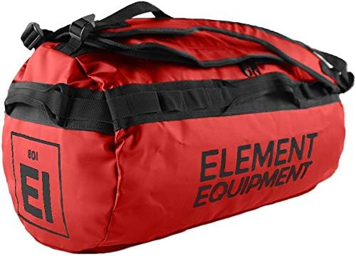 Element Equipment Trailhead Duffel Bag Shoulder Straps Waterproof Red Small by ElementEquipment