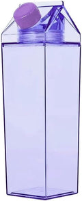 Jinberry 500ml/17oz Cute Leakproof Clear Milk Carton Water Bottle Portable by Unknown