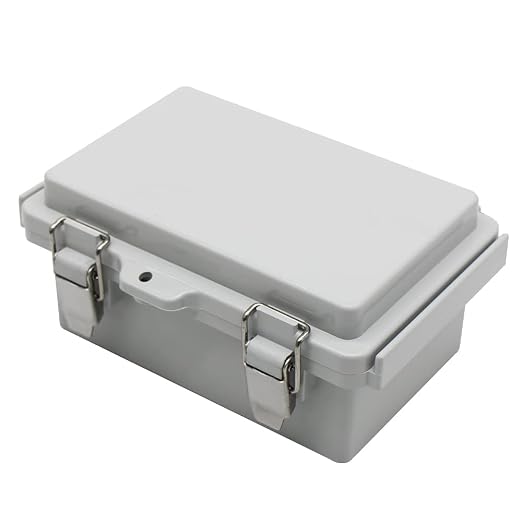 Mini Grey Watertight Junction Box Hinged Cover - Image 9