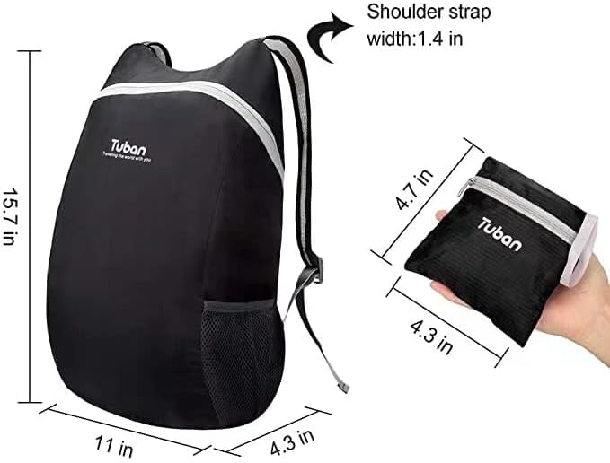 Ultra Lightweight Packable Water Resistant Backpack - Image 3