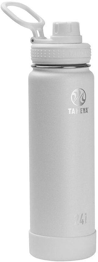 Takeya Actives Stainless Steel Water Bottle, Insulated Spout Lid, Keeps Drinks by Takeya