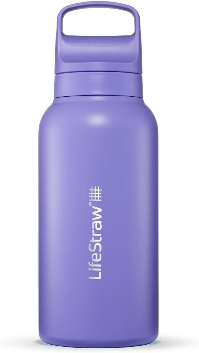 LifeStraw Go Series – Insulated Stainless Steel Water Filter Bottle by LifeStraw