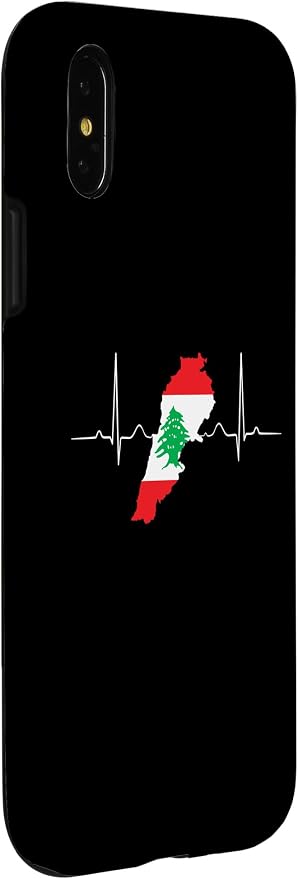 Lebanon Heart Lebanese Heartbeat Vintage Lebanon Map Case - Image 3