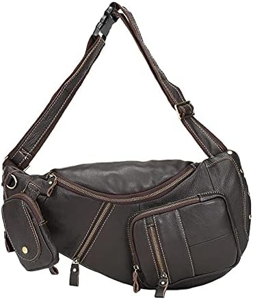 Leather Sling Bag Crossbody Backpack - Image 4