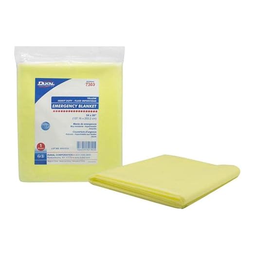 Dukal DUK 7303 Emergency Blanket, Heavy Duty Fluid Impervious by Dukal