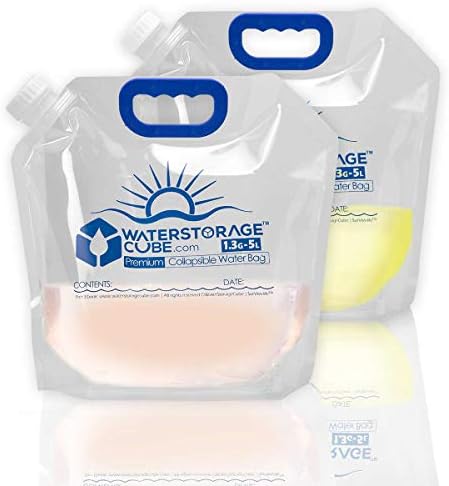 WaterStorageCube Premium Collapsible Water Container Bag, BPA Free Food Grade by WaterStorageCube%C2%AE