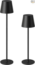 Kakanuo 20" Cordless Table Lamp Rechargeable Black by KakanuoLightings