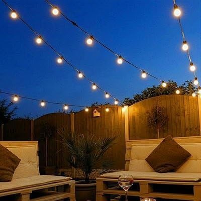 100FT Outdoor Patio Black String Lights - Image 7