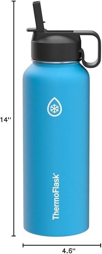 ThermoFlask 40 oz Double Wall Vacuum Insulated Stainless Steel Water Bottle - Image 9