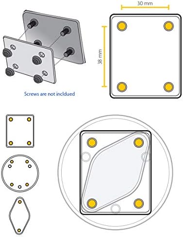 LycoGear Heavy Duty Metal AMPS Hole Pattern ELD Drinks Cup Holder Mount - Image 4