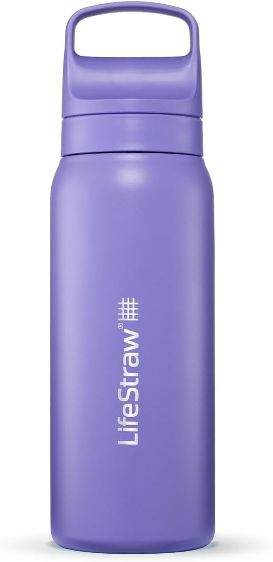 LifeStraw Go Series – Insulated Stainless Steel Water Filter Bottle by LifeStraw