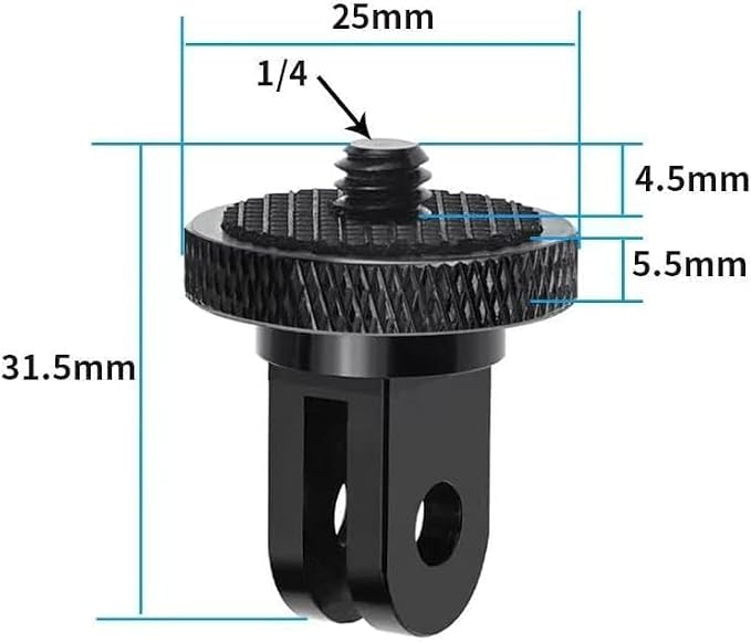 Aluminum Camera Tripod Adapter 1/4"-20 Conversion Adapter Mounts Compatible - Image 7
