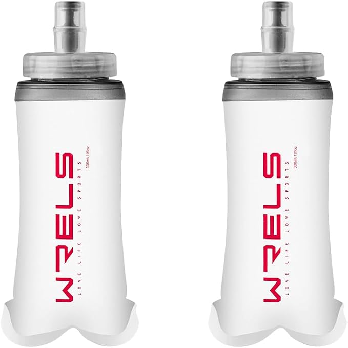 WRELS Soft Flask Running Water Bottle, BPA-Free Collapsible Hydration Flask by WRELS