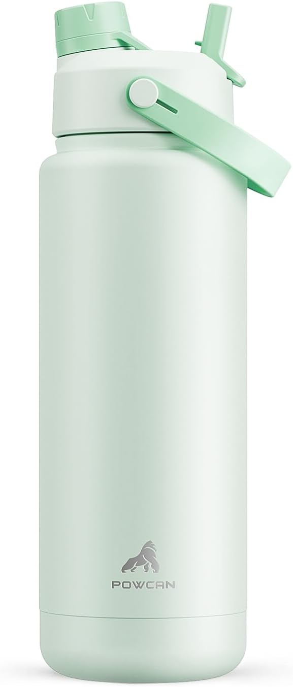 POWCAN 32 oz Insulated Water Bottle by POWCAN