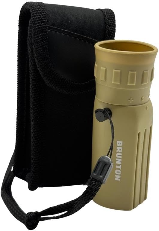 Brunton LITE TECH 8x22 Monocular, Coyote Tan, BaK-4 Prism Glass, Compact Design - Image 2