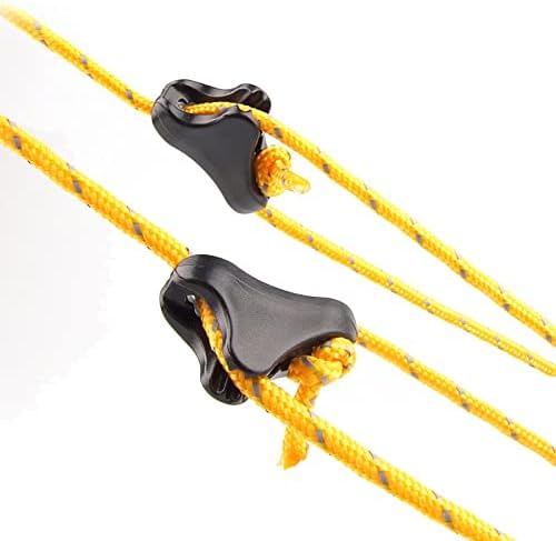CooBigo 12Pack Ultralight Guyline Tensioners Tent Guyline Cord Rope Adjuster - Image 3