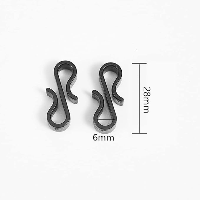 Teensery 100 Pcs Plastic S Shaped Hook Multi-Purpose Mini Hooks - Image 2