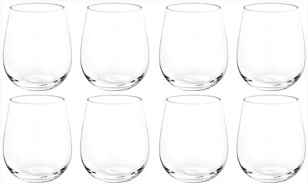 KOXIN-KARLU Classic 18-ounce Acrylic Stemless Wine Glasses, Unbreakable Mixed by KOXIN-KARLU