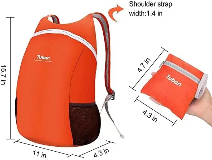 Ultra Lightweight Packable Water Resistant Backpack - Image 3