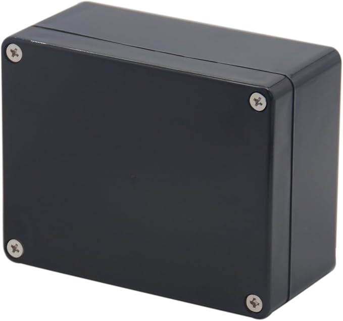 Project Box IP65 Waterproof Junction Box ABS Plastic Black Electrical Boxes DIY by Otdorpatio