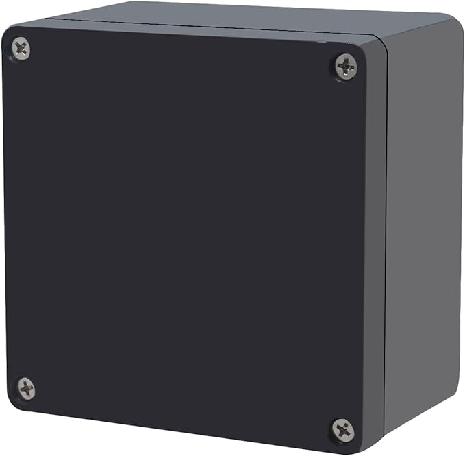 Project Box IP65 Waterproof Junction Box ABS Plastic Black Electrical Boxes DIY by Otdorpatio