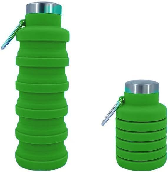 Collapsible Water Bottles 17oz, Odorless BPA-Free Silicone, Leak-Proof Foldable - Image 2