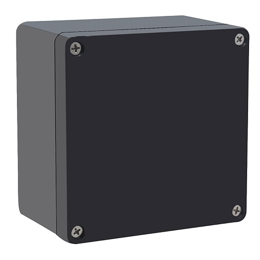 Project Box IP65 Waterproof Junction Box ABS Plastic Black Electrical Boxes DIY by Raculety