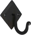 Mystic Colonial Rustic Cast Iron Wall Hooks, 3.6" Heavy Duty Coat Hooks by SaKeGa