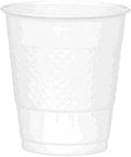 Frosty White Plastic Cups - 12 oz. - Versatile Drinkware by AmscanPartySupplies