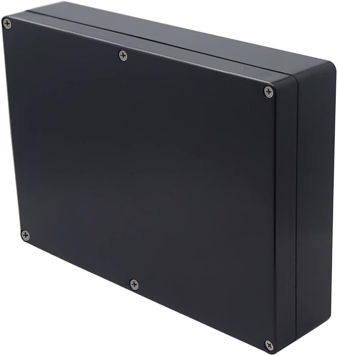 Project Box IP65 Waterproof Junction Box ABS Plastic Black Electrical Boxes DIY by Otdorpatio